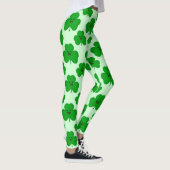 Leggings Guêtres du jour de St Patrick mignon de shamrock (Droite)