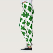 Leggings Guêtres du jour de St Patrick - trèfles classiques (Gauche)