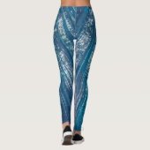 Leggings Guêtres en bambou élégantes de l'illustration | de (Dos)
