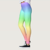 Leggings Guêtres en pastel d'arc-en-ciel (Gauche)