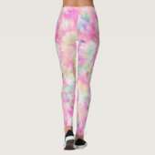 Leggings Guêtres en pastel de colorant de cravate de (Dos)