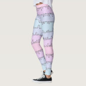 Leggings Guêtres en pastel de substance gluante (Gauche)
