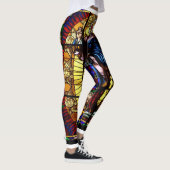 Leggings Guêtres en verre de fenêtre d'église de tache (Droite)