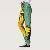 Leggings Guêtres ensoleillées de tournesol (Gauche)
