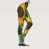 Leggings Guêtres ensoleillées de tournesol (Droite)
