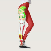 Leggings Guêtres étonnées de Père Noël (Droite)