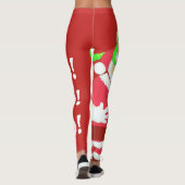 Leggings Guêtres étonnées de Père Noël (Dos)
