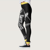 Leggings Guêtres faites sur commande DANSANT le SQUELETTE (Gauche)