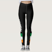 Leggings Guêtres faites sur commande de drapeau irlandais (Devant)