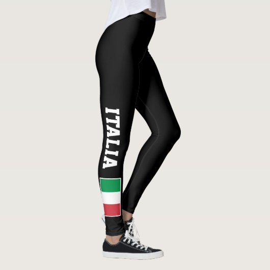 Leggings Guêtres faites sur commande de drapeau italien (Droite)