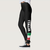 Leggings Guêtres faites sur commande de drapeau italien (Gauche)