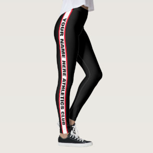 Leggings Guêtres faites sur commande "de nom de club