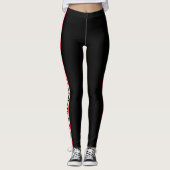 Leggings Guêtres faites sur commande "de nom de club (Devant)