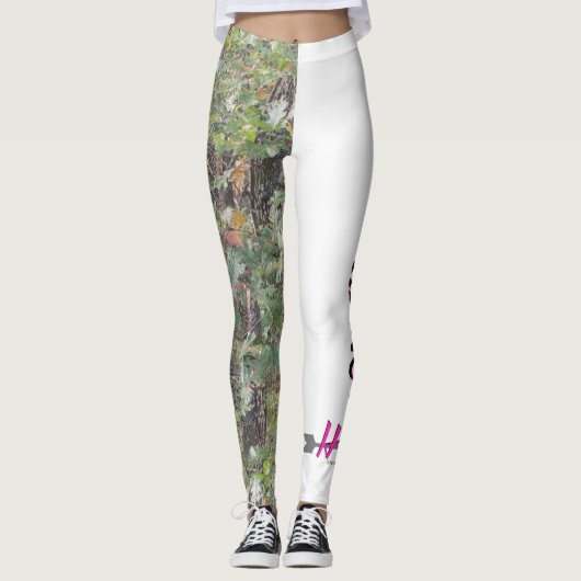 Leggings Guêtres feuillues de Camo (Devant)