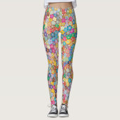 Leggings Guêtres florales (Devant)