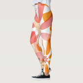 Leggings Guêtres florales avec la fusée (Gauche)