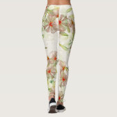 Leggings Guêtres florales de faune d'animaux d'oiseaux de (Dos)