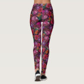 Leggings Guêtres florales détruites par vu de Déjà (Dos)