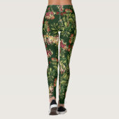 Leggings Guêtres florales d'impression de chèvrefeuille (Dos)