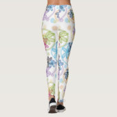 Leggings Guêtres florales linéaires (Dos)