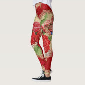 Leggings Guêtres florales romantiques de Saint-Valentin (Gauche)