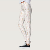 Leggings Guêtres florales simples de Pâques | de motif de (Gauche)