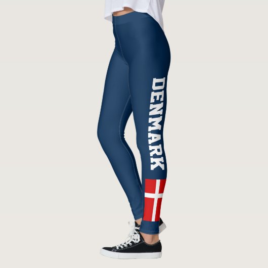 Leggings Guêtres foncées faites sur commande de drapeau (Gauche)