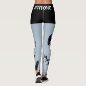 LEGGINGS GUÊTRES FORTES DE YOGA DE MOUCHE (Dos)