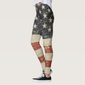 Leggings Guêtres fraîches avec le drapeau vintage des (Gauche)