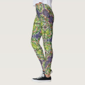 Leggings Guêtres géométriques succulentes vertes (Gauche)