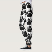 Leggings Guêtres - grande copie d'ours chic (Gauche)