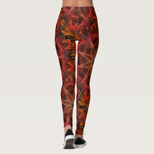 Leggings Guêtres graphiques d'impression de mandala partout (Dos)