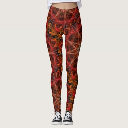 Leggings Guêtres graphiques d'impression de mandala partout (Devant)