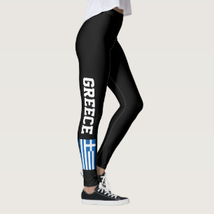 Leggings Guêtres grecques de drapeau pour la séance