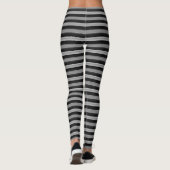 Leggings Guêtres grises et noires de rayures (Dos)