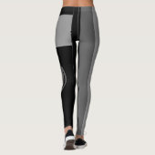 Leggings Guêtres grises noires (Dos)