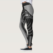 Leggings Guêtres grises noires (Gauche)