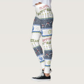 Leggings Guêtres heureuses de "chandail" de Flippin (Gauche)