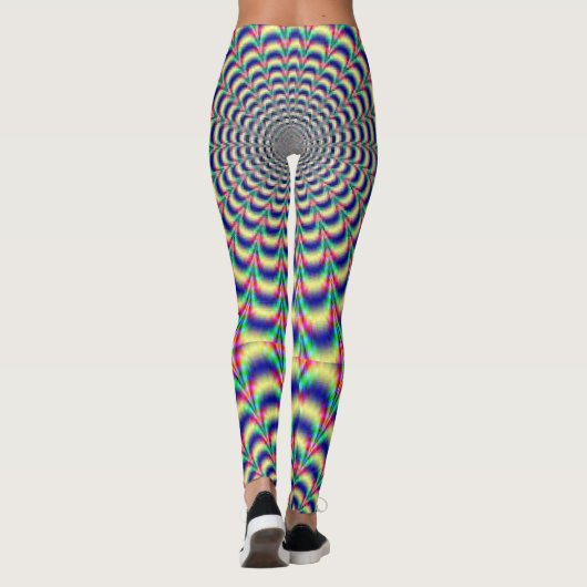 Leggings Guêtres hypnotiques de conception (Dos)