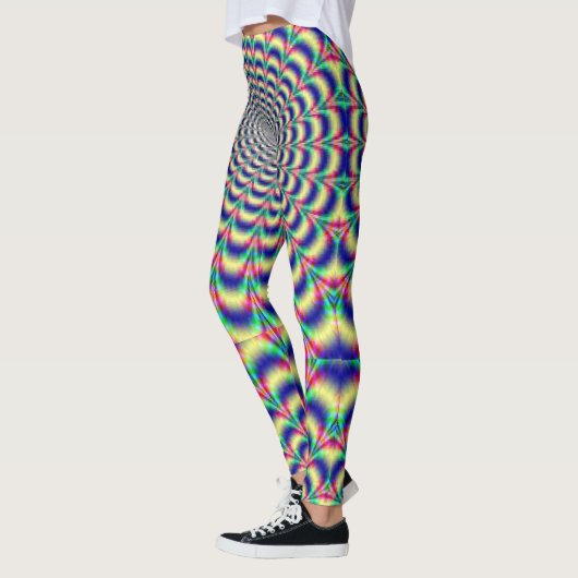 Leggings Guêtres hypnotiques de conception (Gauche)