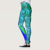 Leggings Guêtres impériales de paon d'impératrice (Gauche)