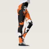 Leggings Guêtres impertinentes de Camo de fille - orange (Droite)