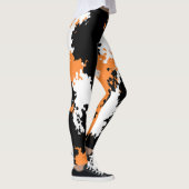 Leggings Guêtres impertinentes de Camo de fille - orange (Droite)