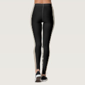 Leggings Guêtres imprimables de cartes de bibliothèque (Dos)