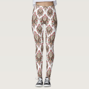 Leggings guêtres imprimées par damassé élégante de sin