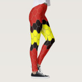Leggings Guêtres imprimées par motif hexagonal (Droite)