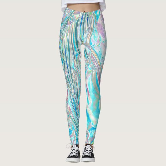 Leggings Guêtres iridescentes (Devant)