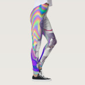 Leggings Guêtres iridescentes olographes de l'espace (Droite)