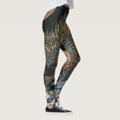 Leggings Guêtres JAPONAISES de DRAGON (Droite)