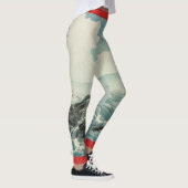 Leggings guêtres japonaises d'impression de bloc en bois de (Droite)